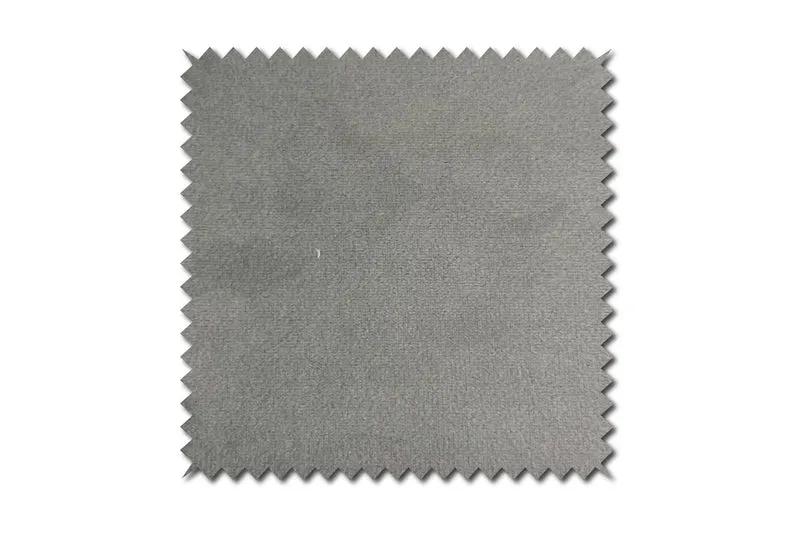 KAWOLA Stoffmuster Velvet silber