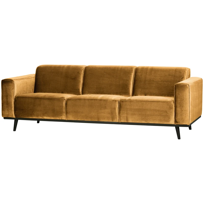 Statement 3-sitzer 230 cm samt honig gelb