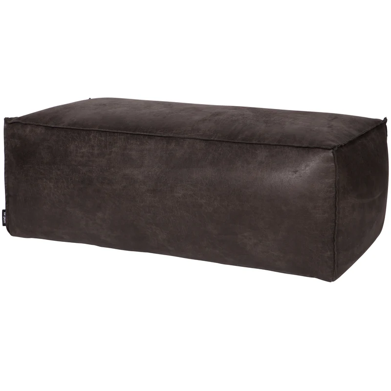Rodeo hocker 43x120x60 cm ecoleder schwarz