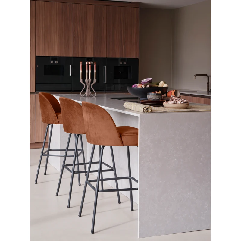 Vogue barhocker 80 cm samt rost