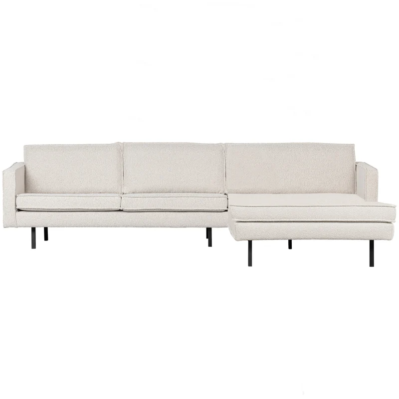 Rodeo chaise longue rechts bouclé natur