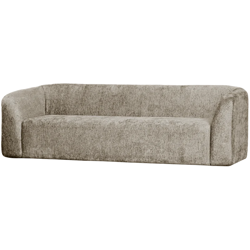 Sloping 3-sitzer sofa structure velvet wheatfield