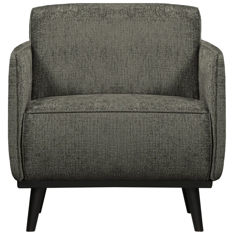 Statement arm chair structure velvet frost
