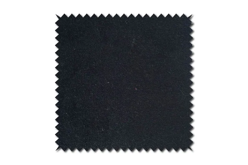 KAWOLA Stoffmuster Velvet schwarz
