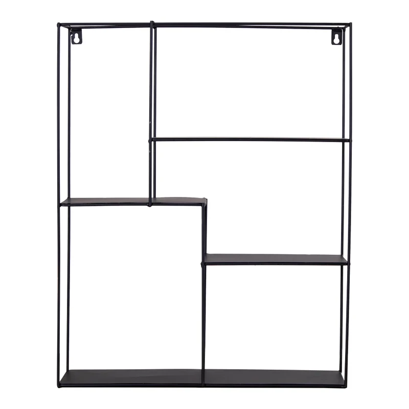 Modernes Regal HENK-B schwarzer Metallrahmen ca. 50x40cm
