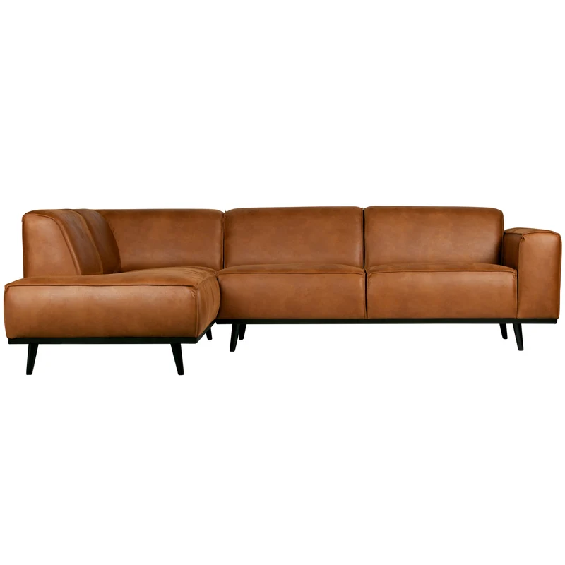 Statement eckbank linken ecoleder cognac