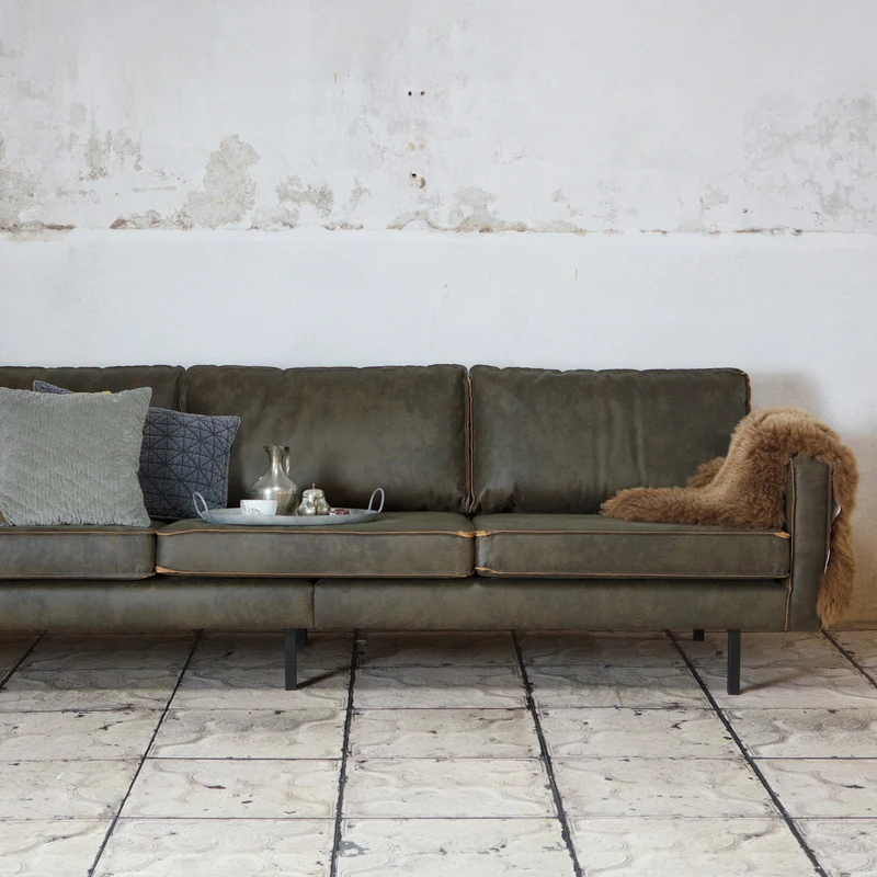Rodeo 3-sitzer sofa ecoleder army
