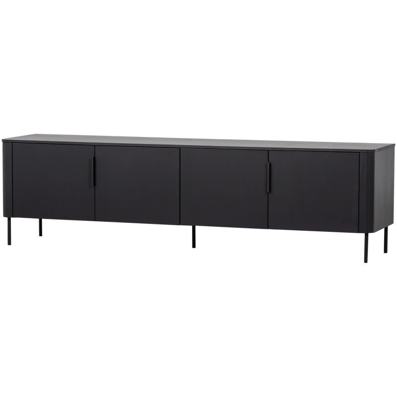 Gunnar tv-möbel 200 cm kiefer mattschwarz