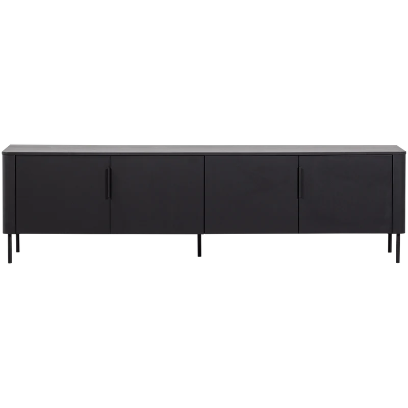 Gunnar tv-möbel 200 cm kiefer mattschwarz
