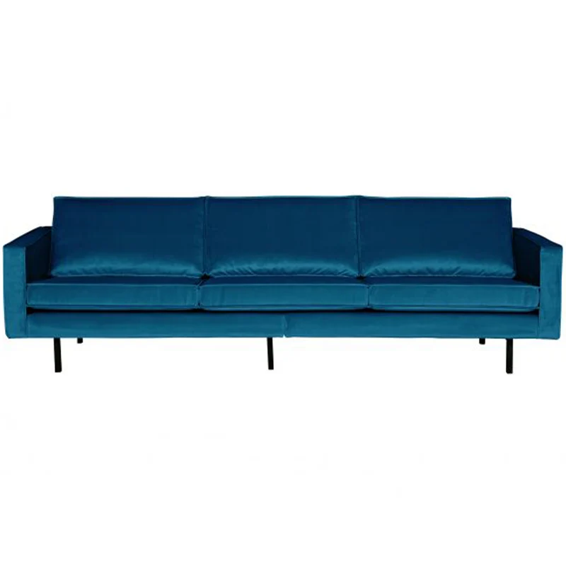 Rodeo sofa 3-sitzer velvet blau