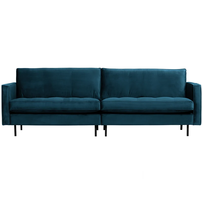 Rodeo classic 3-sitzer sofa velvet blau