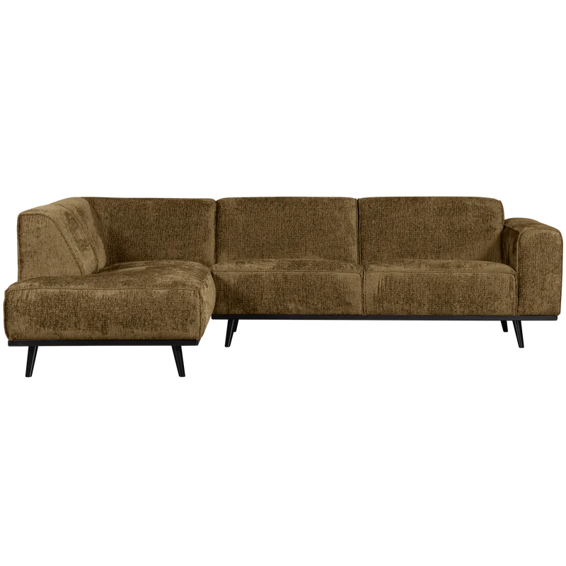 Statement eckbank linken structure velvet brass