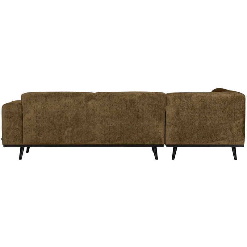 Statement eckbank linken structure velvet brass