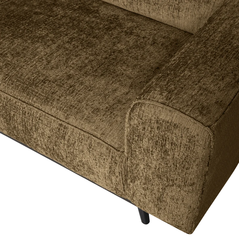 Statement eckbank linken structure velvet brass