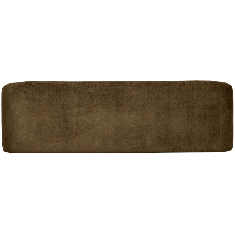 Sloping 3-sitzer sofa structure velvet brass