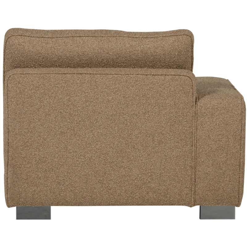 Lazy 1-sitzer element arm linken bouclé braun