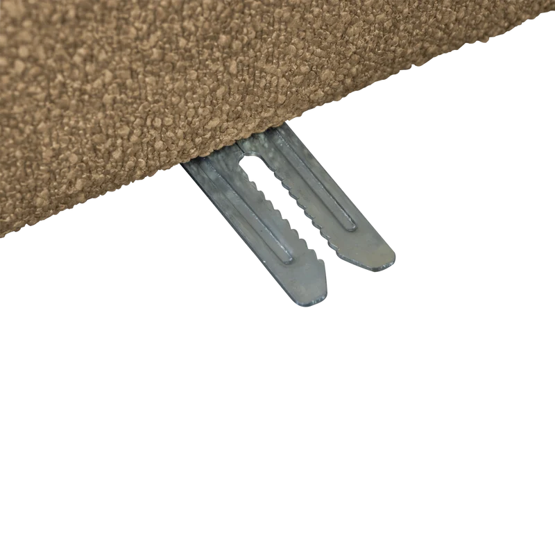 Lazy 1-sitzer element arm rechts bouclé braun