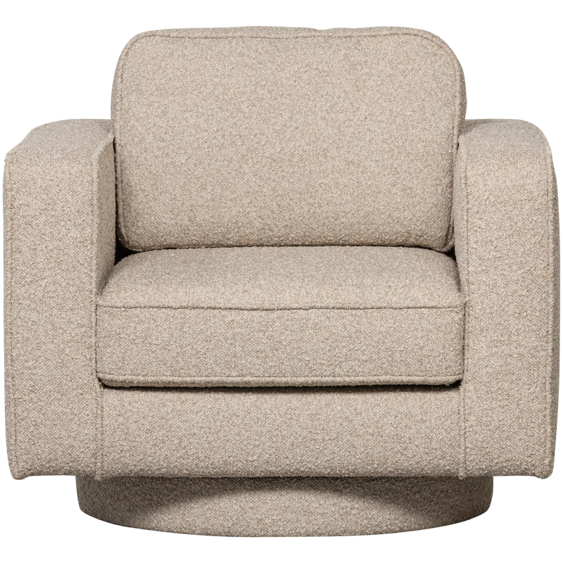 Lazy drehsessel bouclé natur