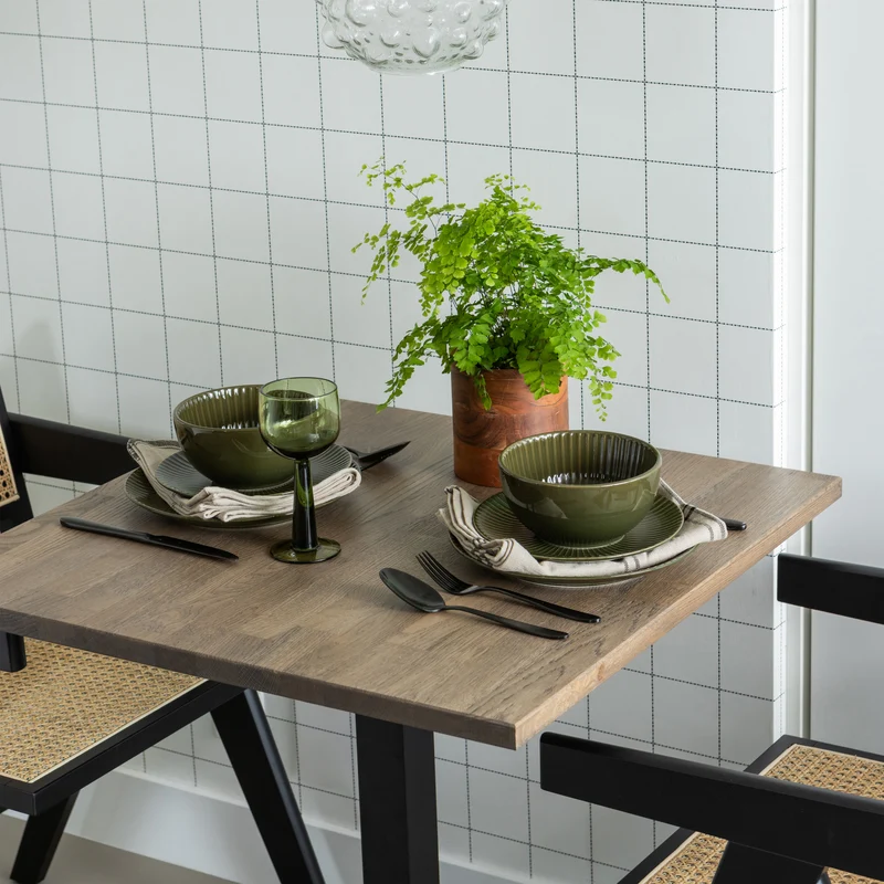 Tablo tisch platz finger las 80x80 cm cashmere brown