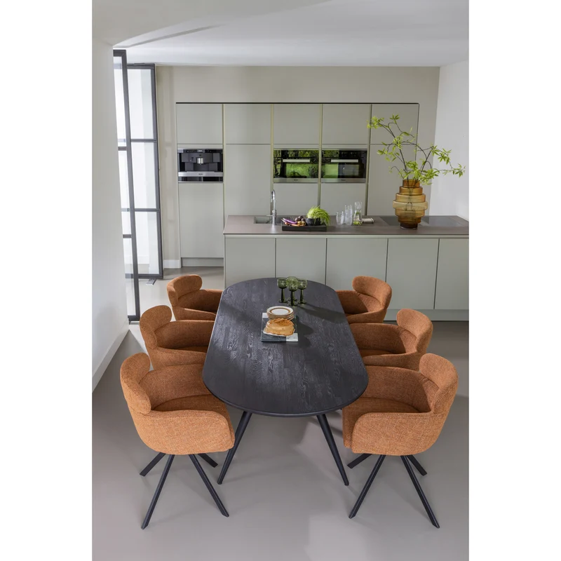 Tablo tisch oval finger las 220x90 cm mystic brown