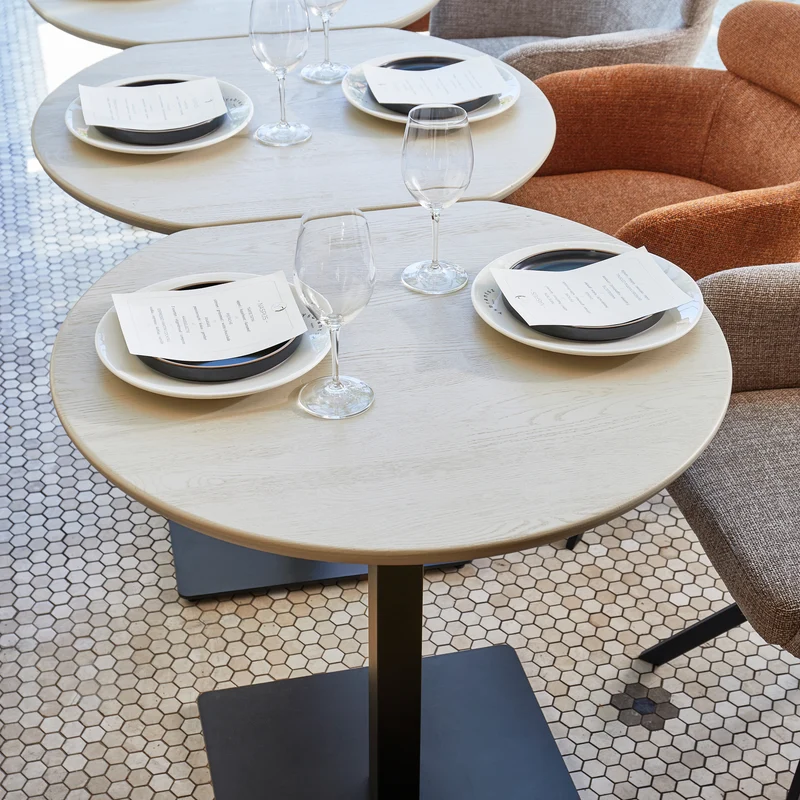 Tablo bistro ende tisch finger las 80x74 cm dakargrau
