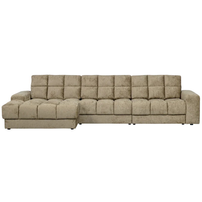 Second Date chaise longue links struktur samt wheatfield
