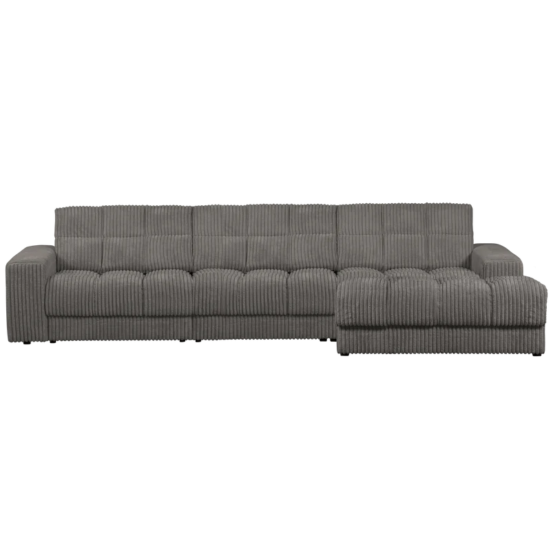 Second Date chaise longue rechts gerippter stoff terrazzo