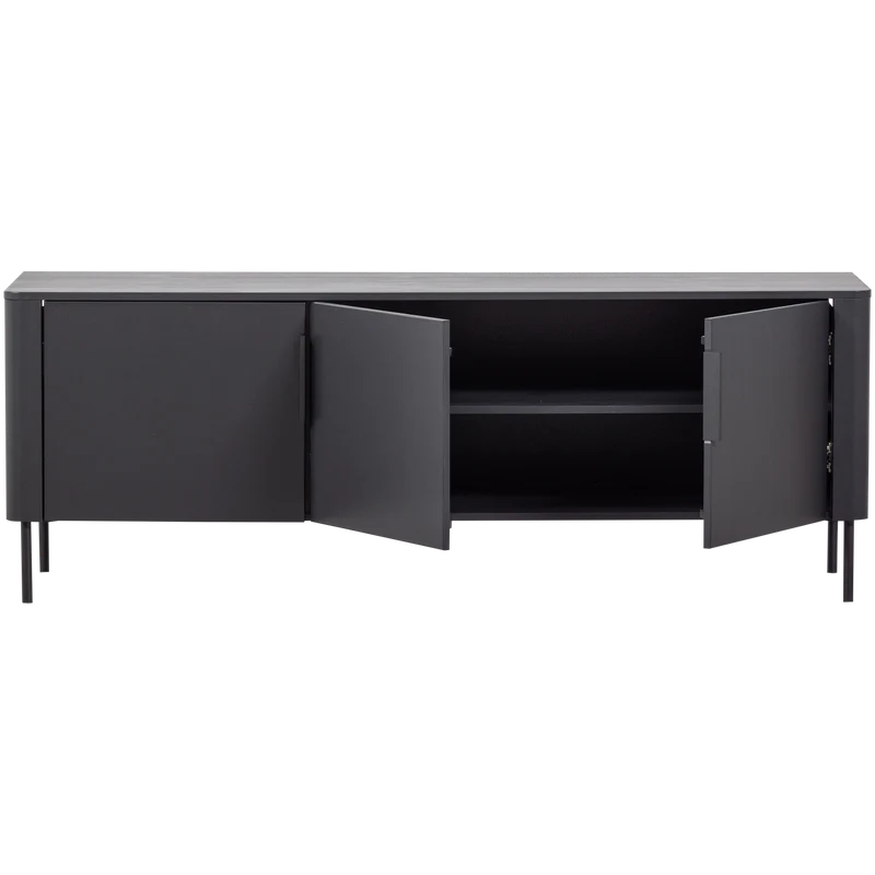 Gunnar tv-möbel 154 cm kiefer mattschwarz