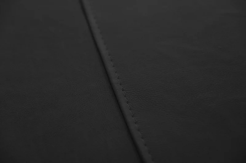 KAWOLA Hocker DAVITO Megahocker Polsterhocker Leder schwarz