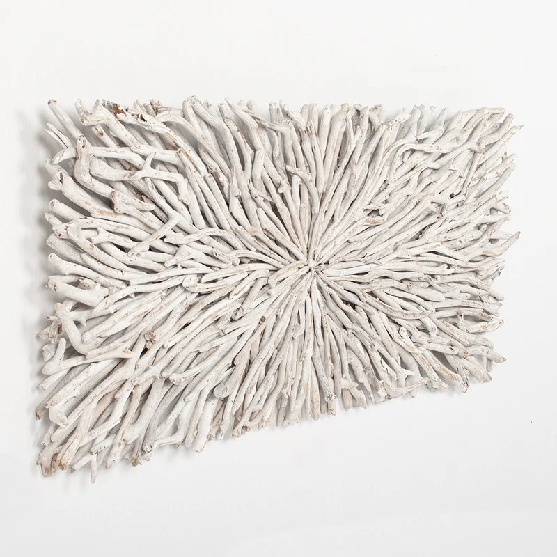 Wand-Deko-Objekt BULAT White Wash ca. L120cm Treibholz