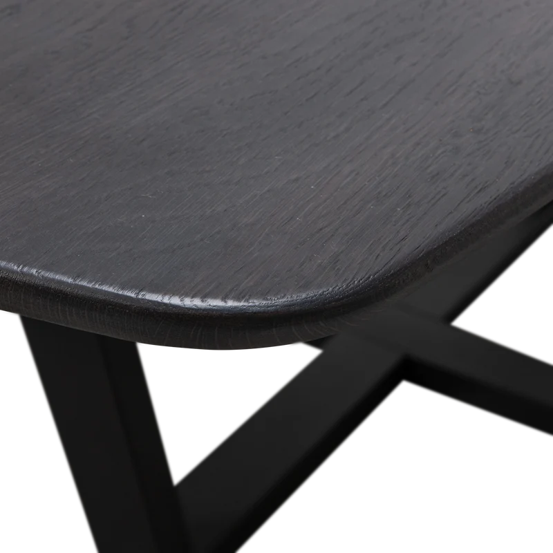 Tablo tisch dänisch oval durchgehende lamelle 220x100 cm mystic brown