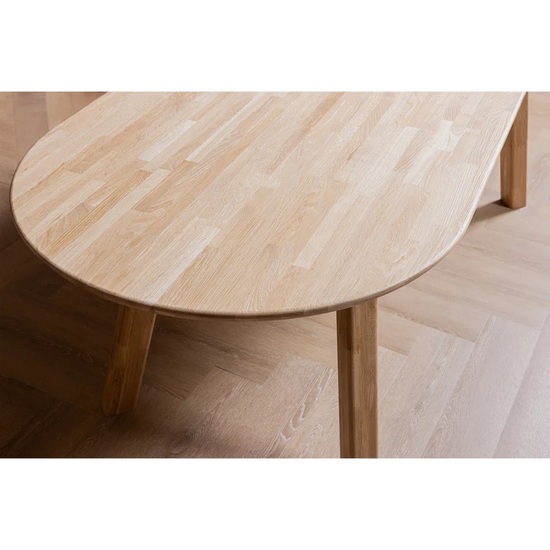 Tablo tisch oval finger las 220x90 cm transparant