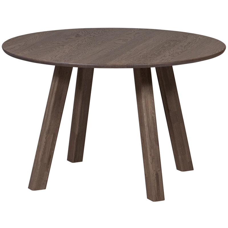 Tablo tisch rund durchgehende lamelle ø120 cm cashmere brown