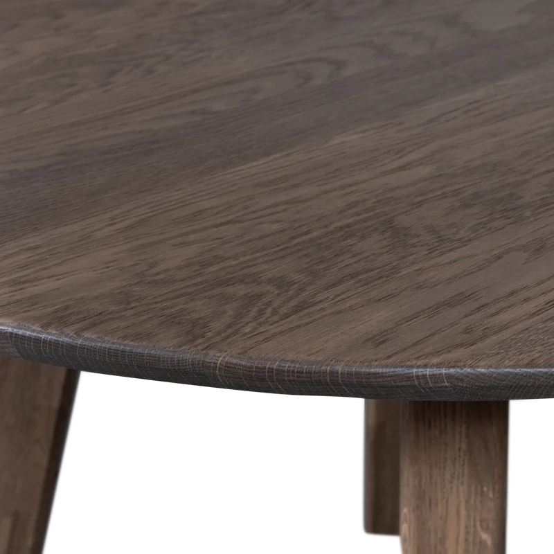 Tablo tisch rund durchgehende lamelle ø120 cm cashmere brown