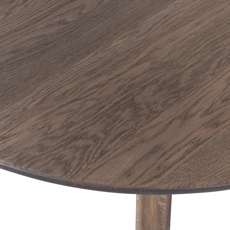 Tablo tisch rund durchgehende lamelle ø120 cm cashmere brown