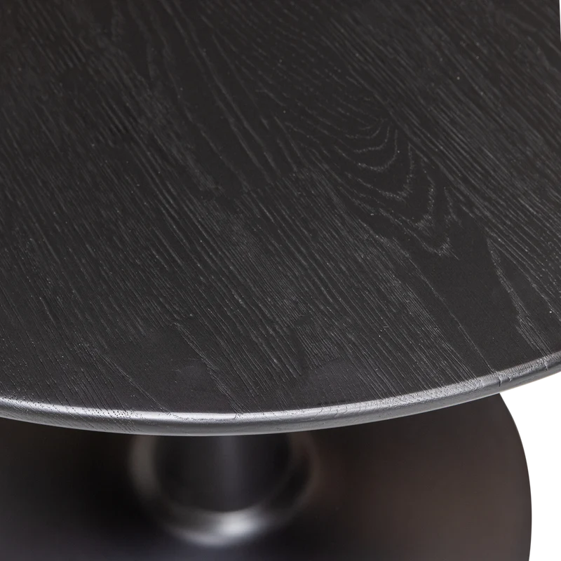 Tablo tisch rund finger las ø80 cm blacknight