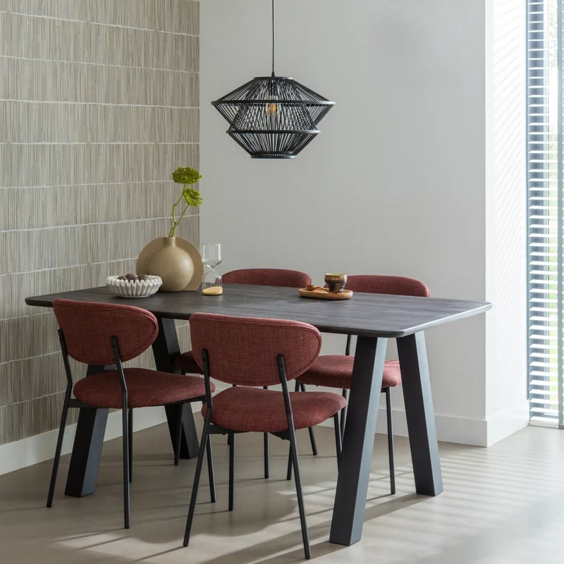 Tablo tisch abgerundet finger las 160x90 cm mystic brown