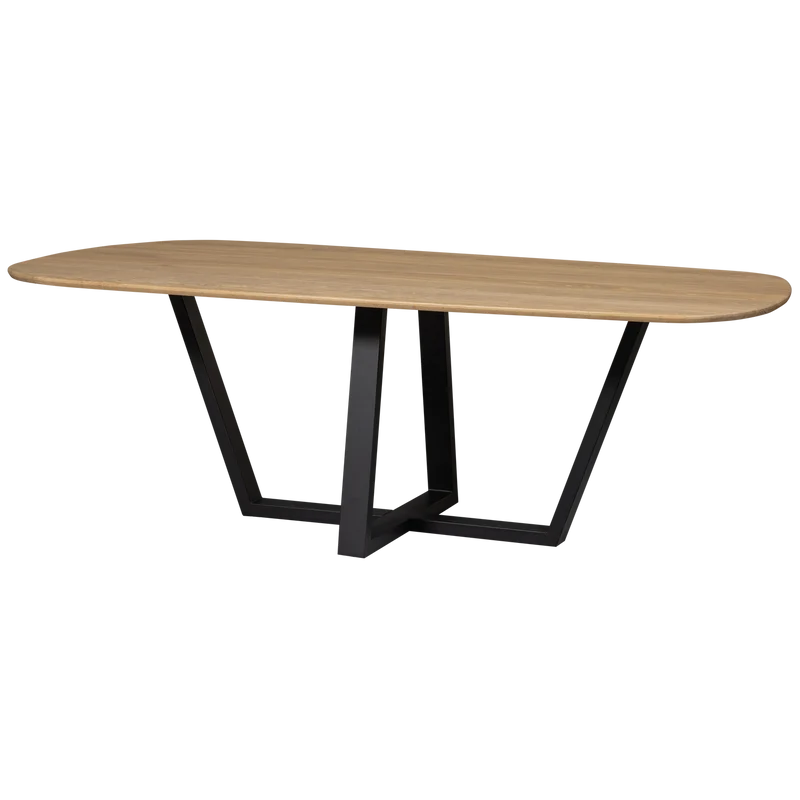 Tablo tisch organisch durchgehende lamelle 220x100 cm transparant