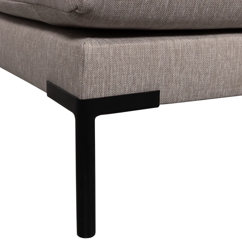 Couple essbank eckelement links taupe