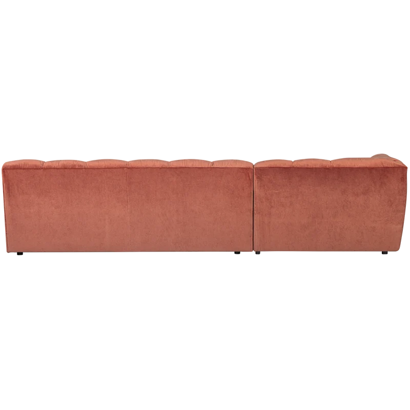 Allure chaise longue links samt blush