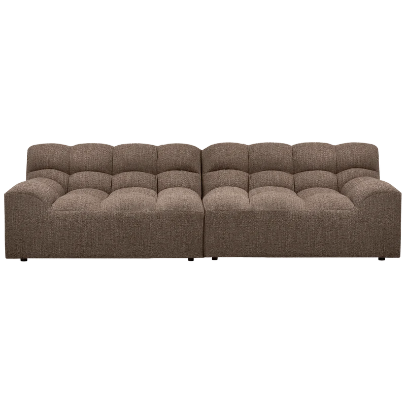 Allure 3-sitzer sofa gewebtes dunkelbraun melange