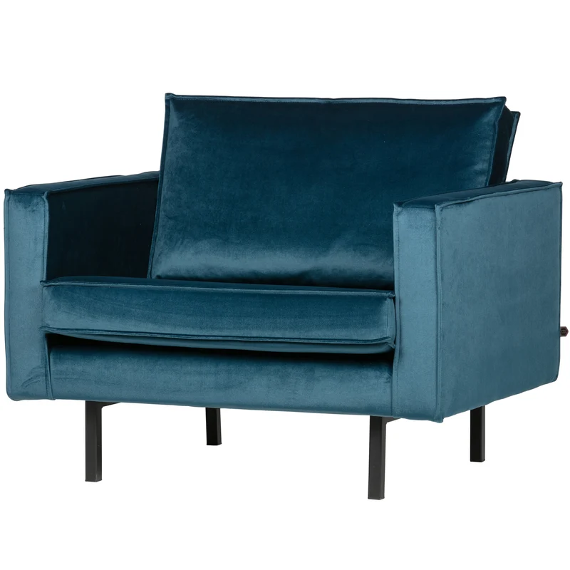 Rodeo sessel velvet blau