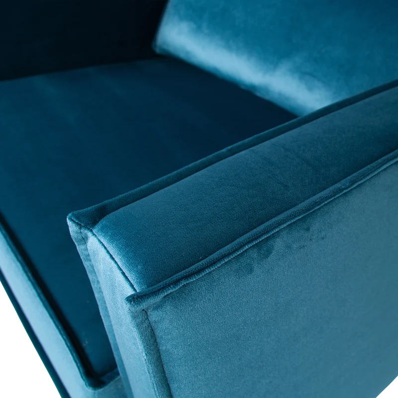 Rodeo sessel velvet blau