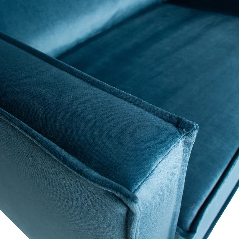 Rodeo sessel velvet blau