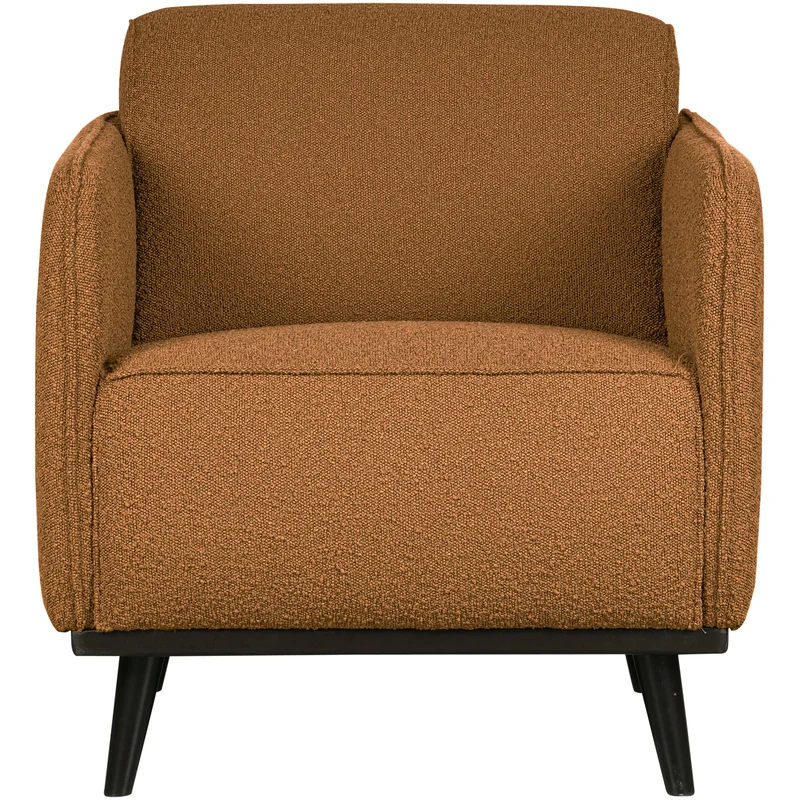 Statement arm chair bouclé butter