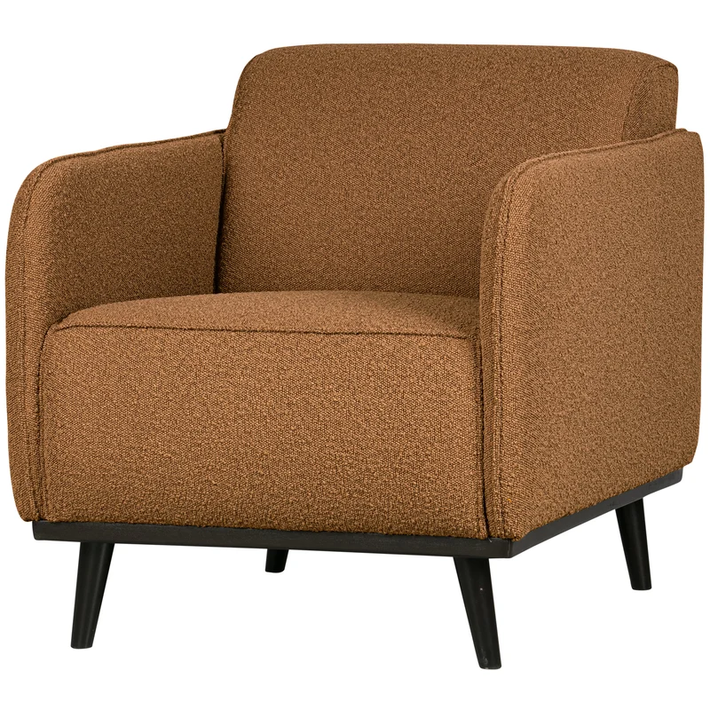 Statement arm chair bouclé butter
