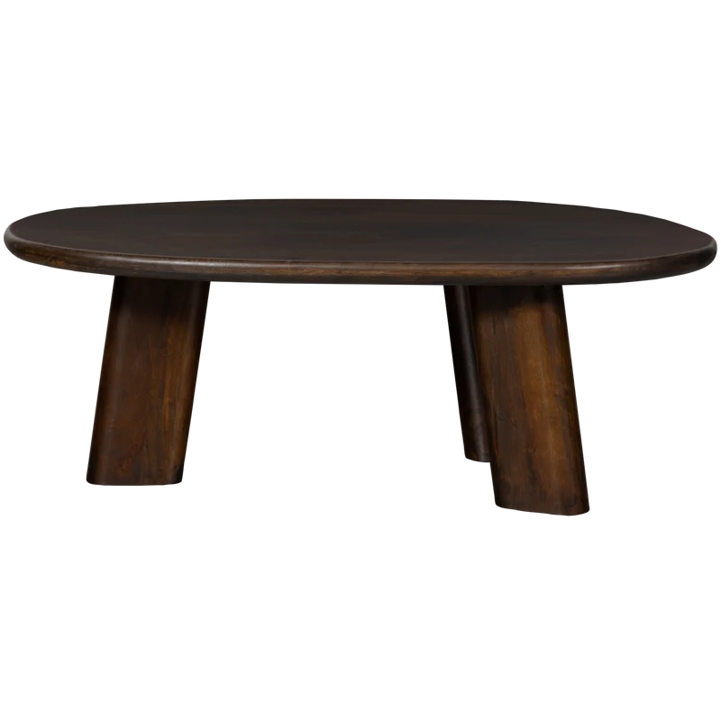 Roundly couchtisch mango holz walnuss