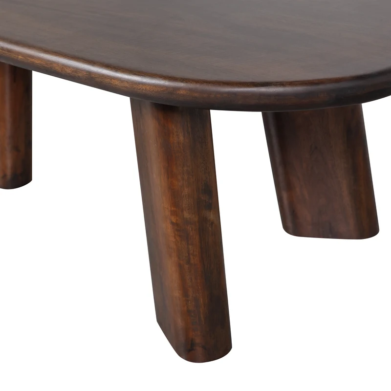 Roundly couchtisch mango holz walnuss