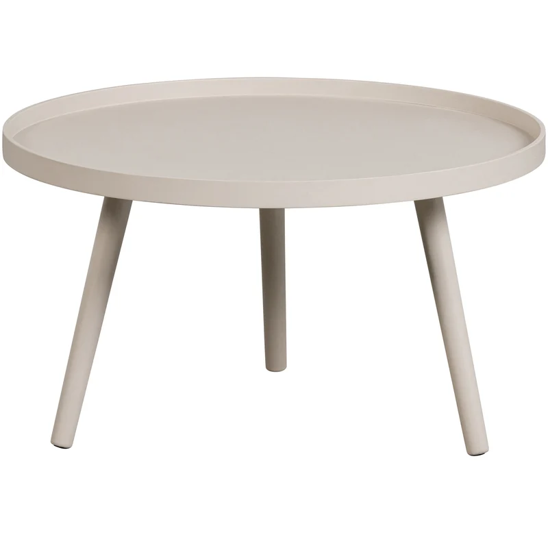 Mesa L holz beistelltisch sand