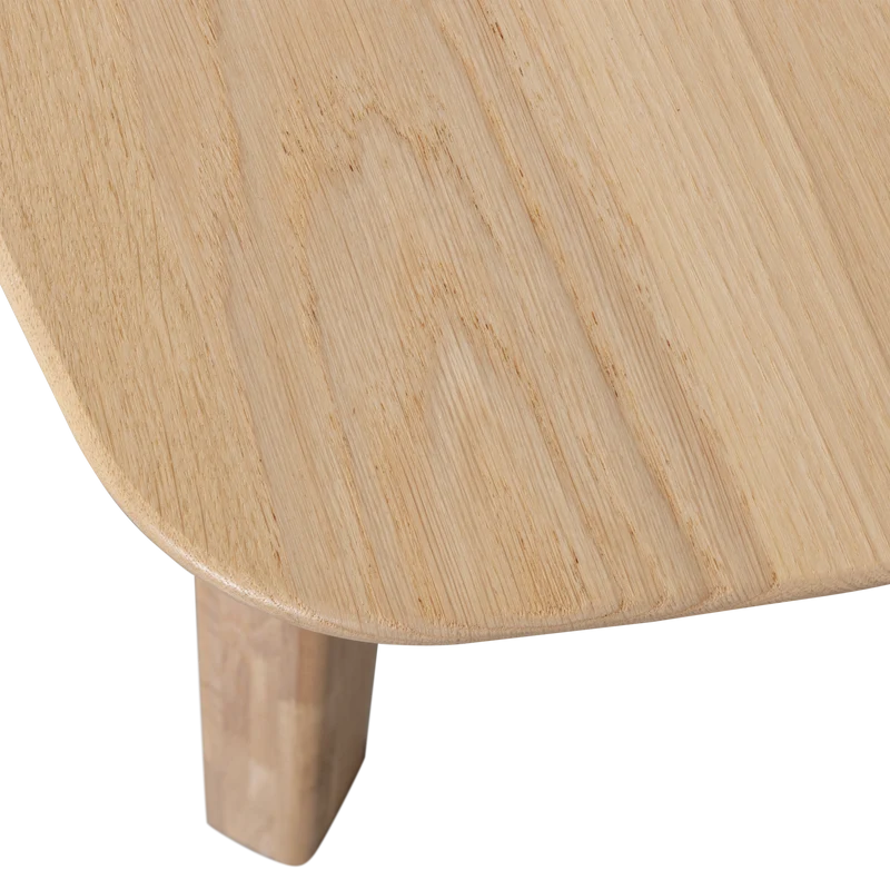 Tablo tisch dänisch oval durchgehende lamelle 180x100 cm transparant